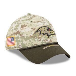 Men's Baltimore Ravens New Era Camo 2025 Salute to Service 39THIRTY Flex Hat M-L